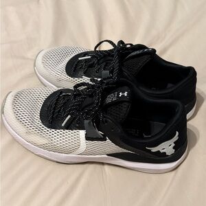 Under Armour Black and White Athletic Shoes
